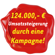 124.400,- € Umsatzsteigerung durch eine Kampagne!